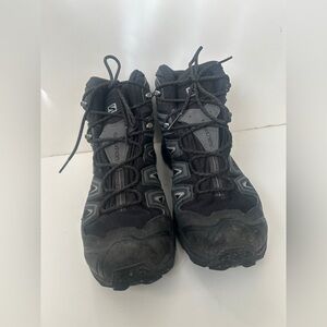Salomon X Ultra 3 Mid GTX Mens Boots Size 10.5 Black Lace Up 398674 Hiking Shoes